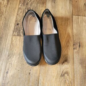 Dansko Women's 41 Black Harriet Stretch Suede Casual Slip On Loafers US 10.5-11